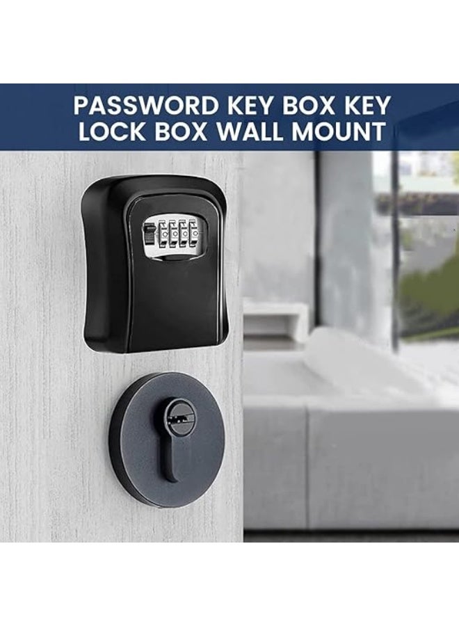 خزنة أمان للمفاتيح مزوة بقفل لتخزين المفاتيح في الهواء الطلق يثبت على الحائط بكلمة مرور و4 رموز ، لتخزين المفاتيح و الاشياء المهمه و البطاقات - Image 5